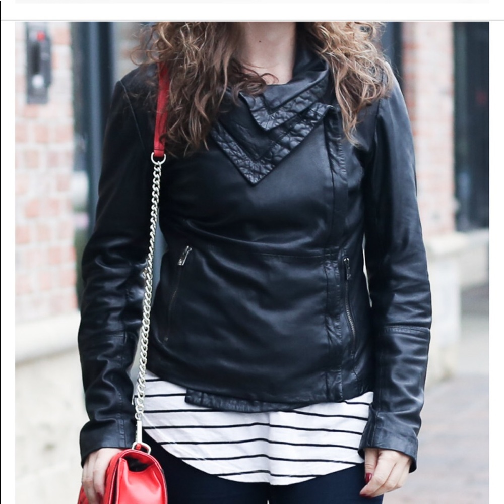 Bod & Christiansen leather Moto style jacket